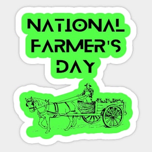 Farmers -  National Farmers Day Sticker